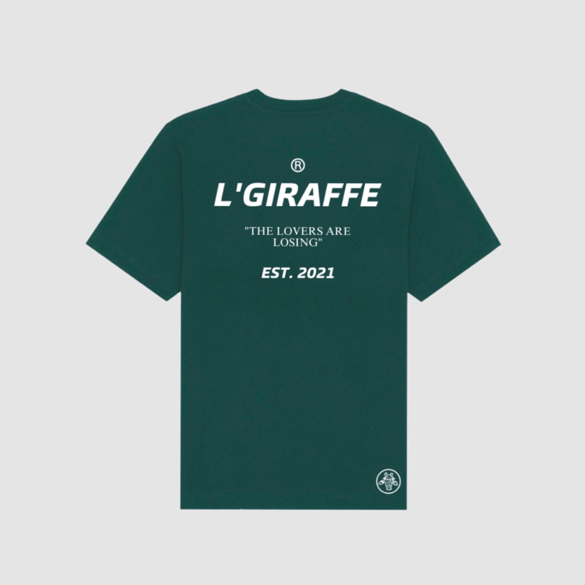 GLAZED GREEN-WHITE "ÉLITE" TEE - LGIRAFFE