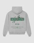 HEATHER GREY "AMNESIA" HOODIE - LGIRAFFE