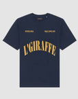 NAVY BLUE "IDYLLIC" TEE - LGIRAFFE